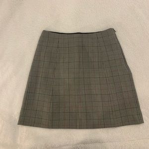 Aritzia A line plaid mini skirt